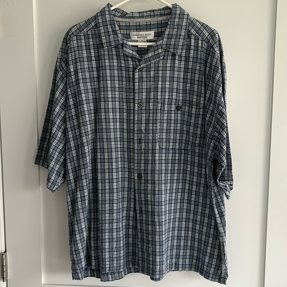 Geoffrey Beene plaid shirt